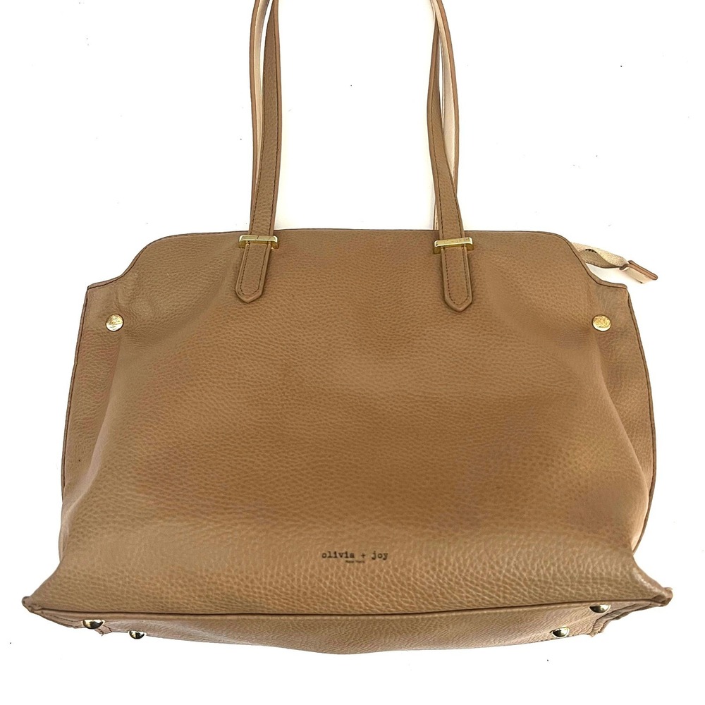 Olivia + Joy Tote Bag Purse Work Travel Shoulder Bag Faux Leather - Picture 3 of 11